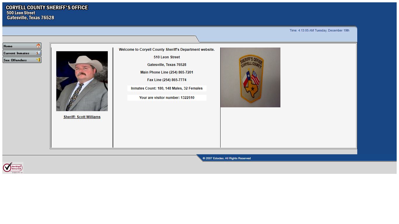 Welcome to Coryell County Sheriff's Department website.